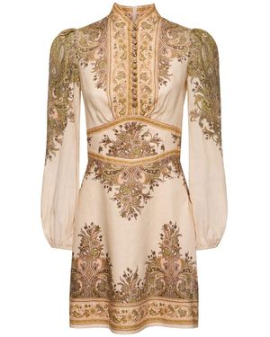 Zimmermann Natura リネンミニドレス - ナチュラル