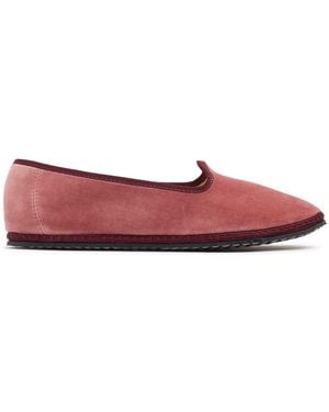 Vibi Venezia 10mm Hohe Loafer Aus Samt "marie Antoinette" - Rot