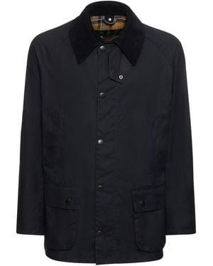 Barbour Jacke Aus Gewachster Baumwolle "bedale" - Schwarz