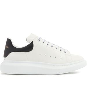 McQueen Uomo Oversized Leather Sneakers - White