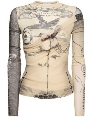 Jean Paul Gaultier ダブルレイヤートップ - ナチュラル