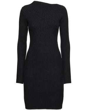 Remain Long Sleeve Knit Dress - Black