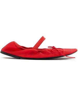 Proenza Schouler 10Mm Glove Mesh Ballerina Flats - Red