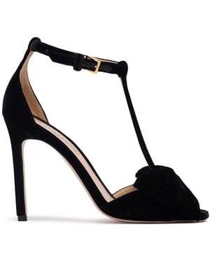 Tom Ford ベルベットサンダル 105mm - ブラック