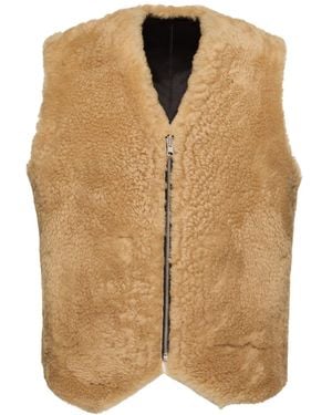 sunflower Shearling Vest - Natur