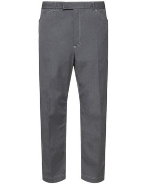 Thom Browne テーパードチノパンツ - グレー