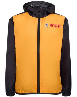 COMME DES GARÇONS PLAY Nylonjacke Mit Kapuze - Orange