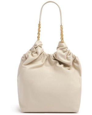 DeMellier London Miami Smooth Leather Tote Bag - Natural