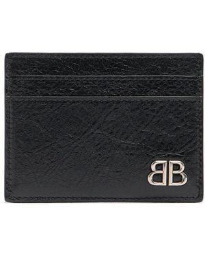 Balenciaga Cagole レザーカードホルダー - ブラック
