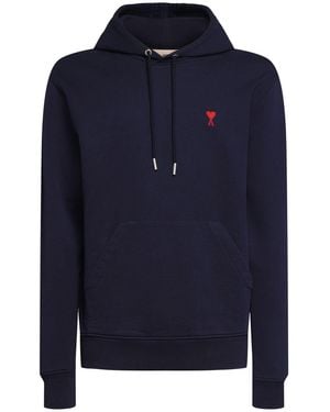 Ami Paris Adc コットンフーディー - ブルー