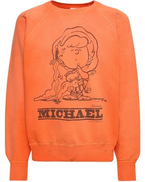 Saint Michael x Denim Tears Milk Pack Crewneck Orange