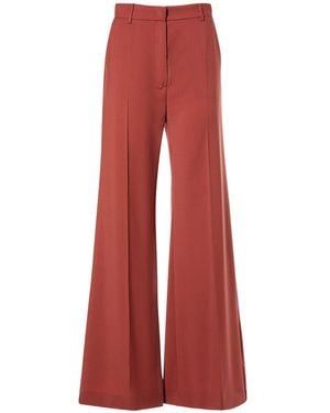 Weekend by Maxmara Ausgestellte Hose Aus Stretch-wolle "sonale" - Rot