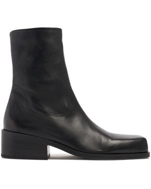 Marsèll Herren Stiefel Aus Glattleder „Cassello“ - Schwarz
