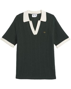 adidas Originals Herren Kurzärmliges Polohemd „Clot“ - Schwarz