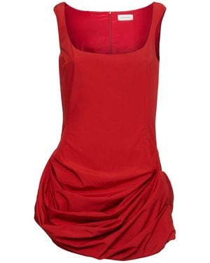 Magda Butrym Damen Minikleid Aus Viskosemischung - Rot