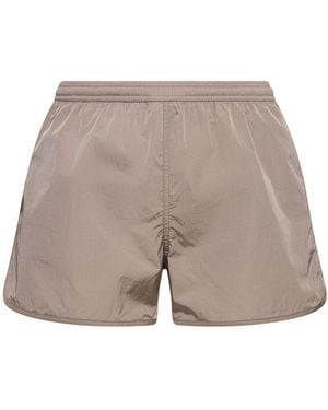 Ami Paris Nylon Swim Shorts - Grey