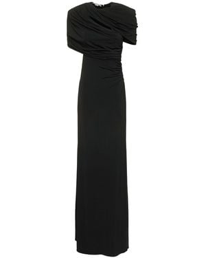 Stella McCartney Drapiertes Jerseykleid - Schwarz