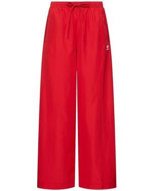 adidas Originals Damen Oversized Trainingshose - Rot