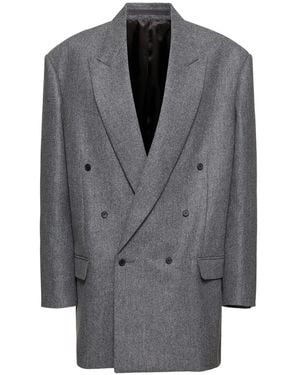 Carven オーバーサイズウールブレザー - グレー