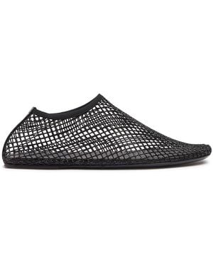 Christopher Esber 5mm Hohe Kristallmesh-schuhe "minette" - Schwarz