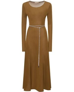 Alexandre Vauthier ビスコースニットドレス - ナチュラル