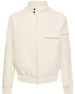 Ferragamo リネンジップジャケット - ホワイト