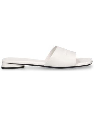 Balenciaga Dutyfree シャイニーレザーサンダル 10mm - ホワイト