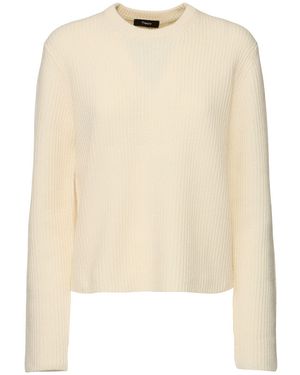 Theory ウール&カシミアボクシーセーター - ナチュラル