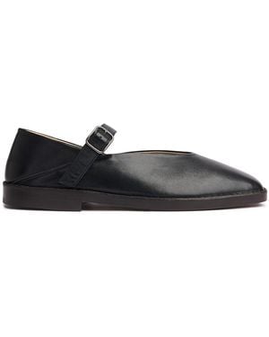 Lemaire Ballerinas Aus Leder - Schwarz