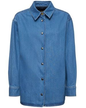 Aspesi Hemd Aus Baumwolldenim - Blau