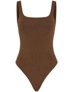Entire studios Square Neck Bodysuit - Brown