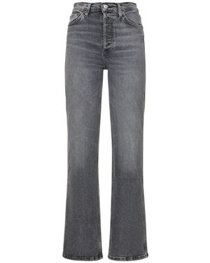 RE/DONE Lockere Jeans Aus Baumwolldenim "70's" - Grau