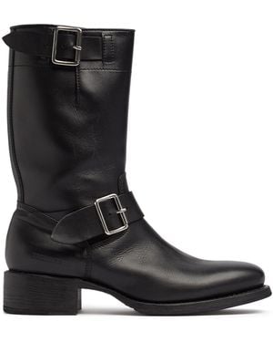 DSquared² Lederstiefel - Schwarz