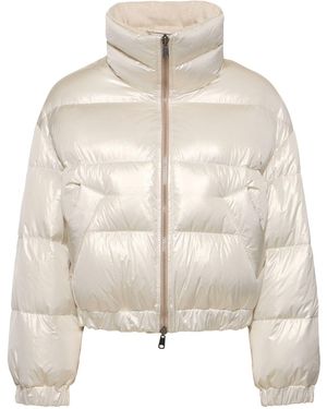 Brunello Cucinelli クロップドダウンジャケット - ナチュラル