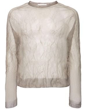 Our Legacy Herren Strickoberteil Aus Wollmischgewebe „True“ - Natur