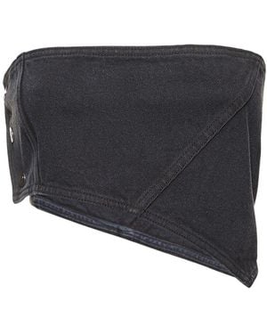CANNARI CONCEPT Asymmetrisches Baumwollbandana-oberteil "saharra" - Blau
