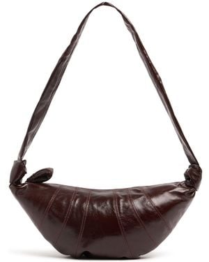 Lemaire Herren Medium Baumwolltasche Mit Beschichtung „Croissant“ - Braun