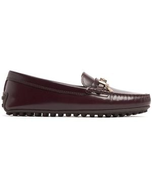 Tod's 10Mm Gommino Leather Loafers - Brown
