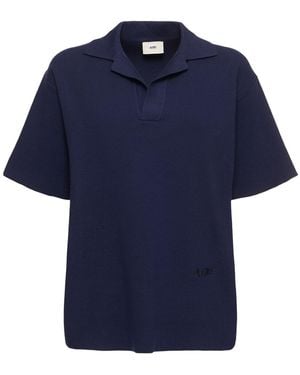 Autry Damen Strickpolohemd - Blau