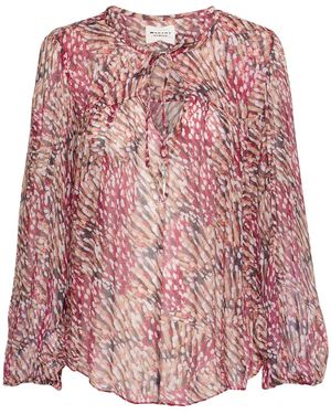Isabel Marant Hemd Aus Viskose Mit Druck "daytonea" - Pink