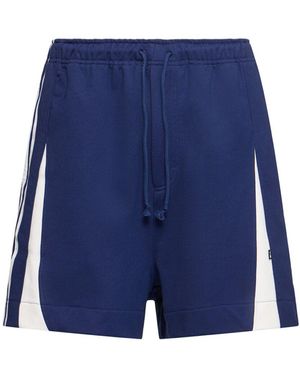 Y-3 Shorts Aus Technojersey - Blau