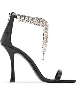 Jimmy Choo 100mm Hohe Ledersandaletten "verity" - Weiß
