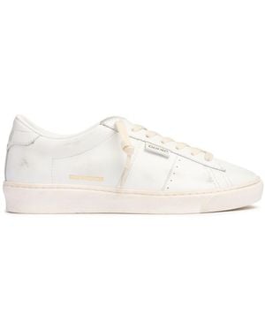 Golden Goose Matchstar シャイニーレザースニーカー - ホワイト