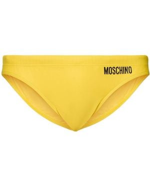 Moschino Iconic Archive Swim Briefs - Yellow