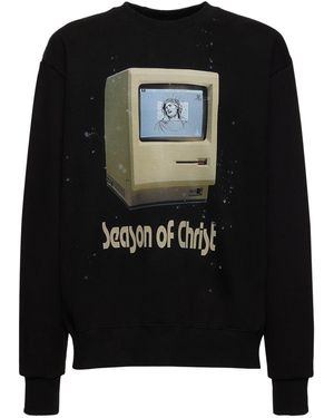 Someit Vintage コットンスウェットシャツ - ブラック