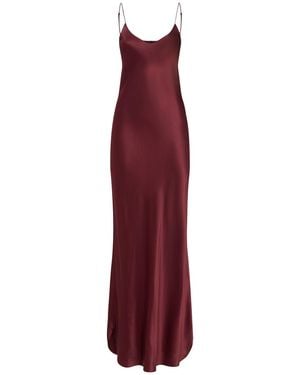 Nili Lotan Cami Silk Gown - Red