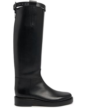 Ann Demeulemeester Stan レザーロングブーツ 40mm - ブラック