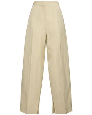 Jil Sander Hose Aus Viskose Und Seide - Natur