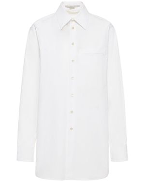 Stella McCartney Hemd Aus Baumwollpopeline - Weiß