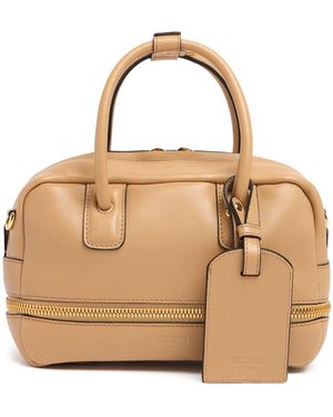 【MOSCHINO】 タイミーレザートップハンドルバッグ Moschino - タイミー・ウィッカー＆レザー・トップハンドル